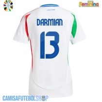 Camisa de time de futebol Itália Matteo Darmian #13 Replicas 2º Equipamento Feminina Europeu 2024 Manga Curta